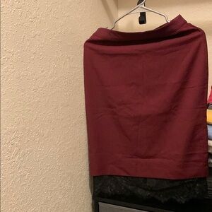 Elegant Burgundy Women's Skirt